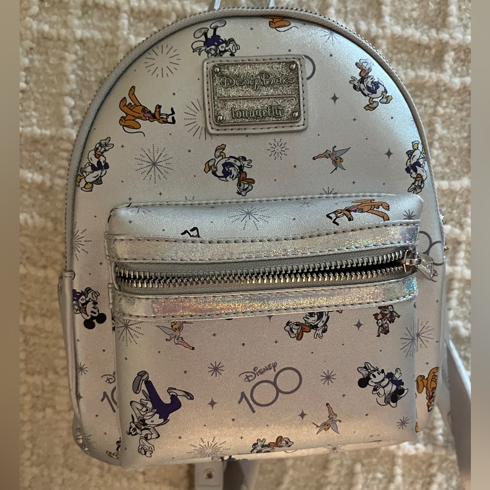 Loungefly Silver Mickey Mouse Mini Backpack